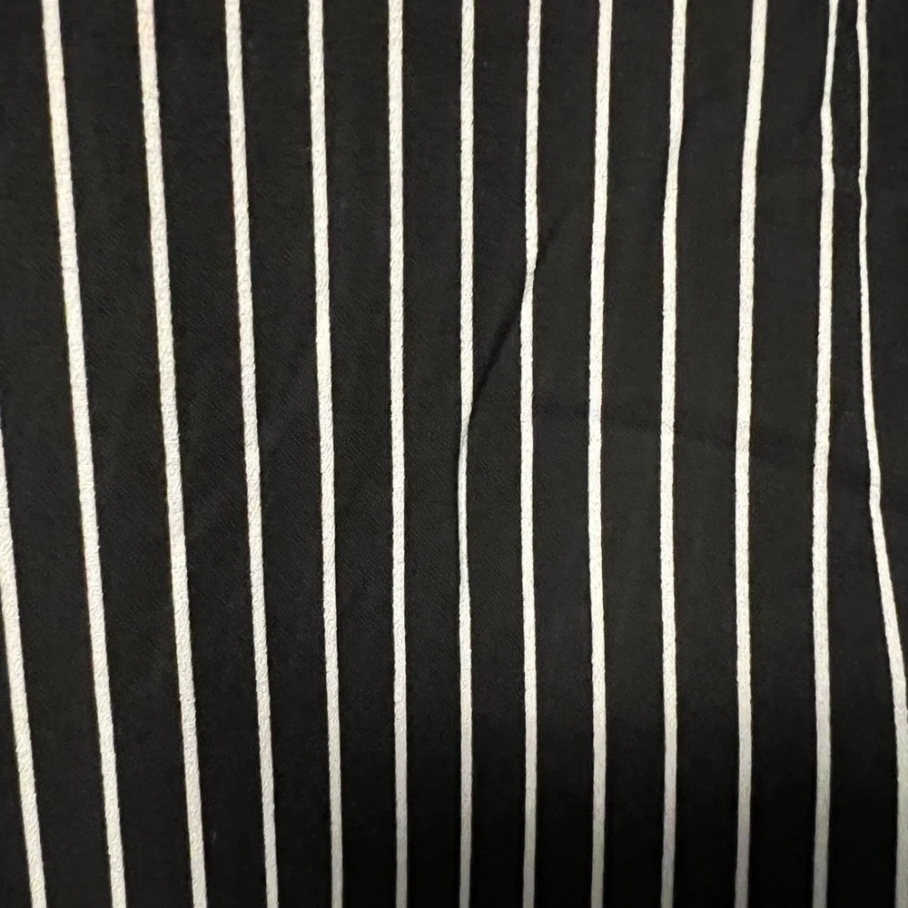 T Tahari Black and White Striped Blouse - Picture 7 of 7
